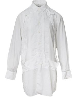 Comme des Garçons Croad Cutting Out Blouse - White