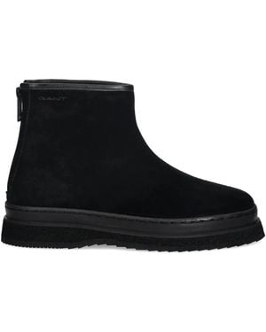 GANT Blistown Platform Zip Boots - Black