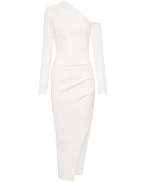Nicholas Shiloh One-Shoulder Midi Dress - White