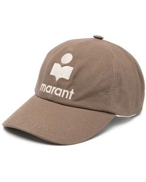 Isabel Marant Baseballkappe mit Logo-Stickerei - Braun