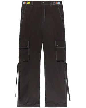 Emilio Pucci Contrast-Stitching Track Pants - Black