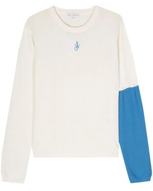 JW Anderson Pullover Mit Jw-Stickerei - Weiß