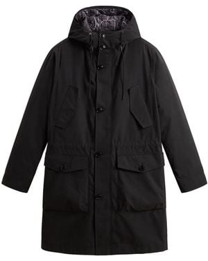 Woolrich Peach Parka Coat - Black