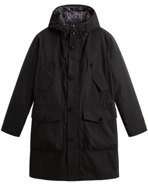 Woolrich Peach Parka Coat - Black