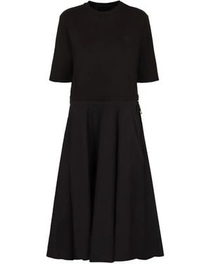 Moncler Cotton T-Shirt Dress - Black