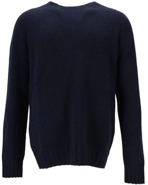 LA ROSE Crew-Neck Jumper - Blue