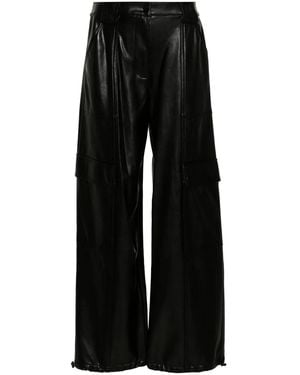 Jonathan Simkhai Sofia Faux-Leather Cargo Pants - Black