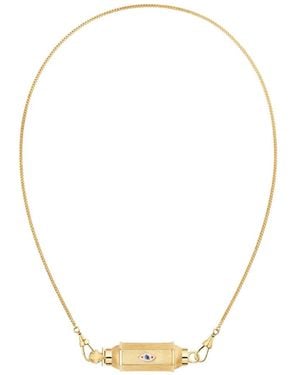 Marie Lichtenberg Collar Baby Locket Evil Eye - Metálico