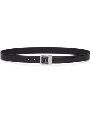 Saint Laurent La 66 Belt - White