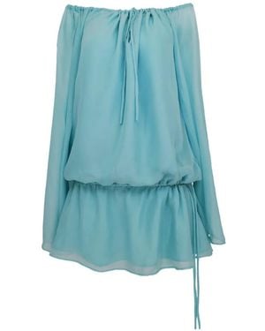 Azeeza Elina Chiffon Mini Dress - Blue