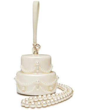 Simone Rocha Bolso Mini Con Perla - Blanco