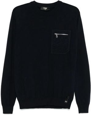 Fendi モノグラム セーター - ブルー