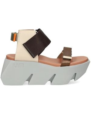 United Nude Bull Run Sandalen Mit Klettverschluss - Weiß