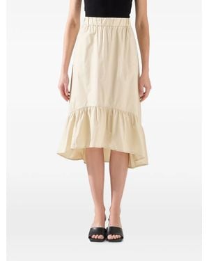 ARMANI EXCHANGE Ruffled Asymmetric Skirt - Natural