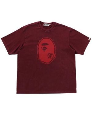 A Bathing Ape T-Shirt Con Logo - Rosso