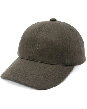 A.P.C. Charlie Logo-Embroidered Baseball Cap - Green