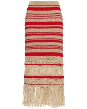 Maliparmi Fine-Knit Skirt - Red