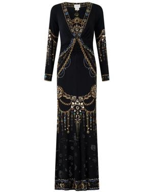 CAMILLA Amulets And Alchemy Gathered Maxi Dress - Black
