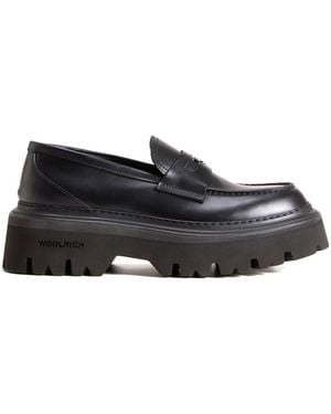 Woolrich Mocasines Con Puntera Redonda - Negro