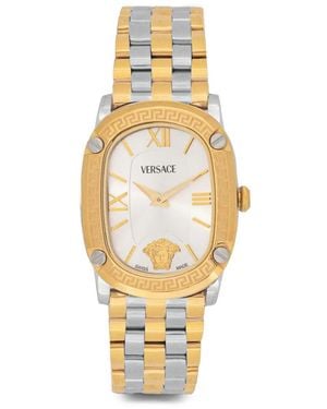 Versace Two-Tone Oval-Face 29Mm Watch - Metallic