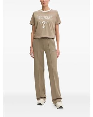 Guess Side-Stripe Track Trousers - Natural