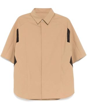 CROQUIS Paneled Shirt - Natural