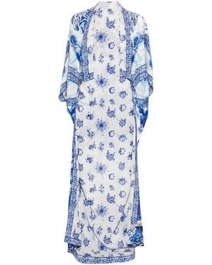 CAMILLA Cappotto Reversibile Con Stampa - Blu