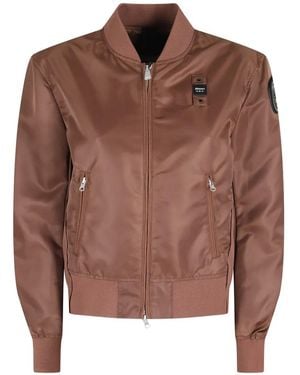 Blauer Laurie Zip Bomber Jacket - Brown