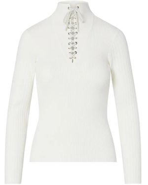 Liu Jo Sweater With Strings - White