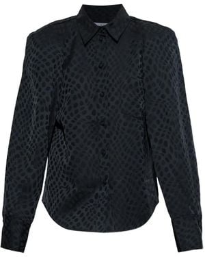 IRO Fusion Polka-Dot Shirt - Blue