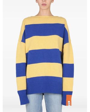 RIGHT FOR Jersey a rayas - Azul