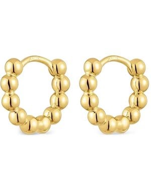 Tous Beaded Hoop Earrings - Metallic