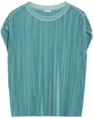 JOSEPH Cedre Pleated Top - Blue