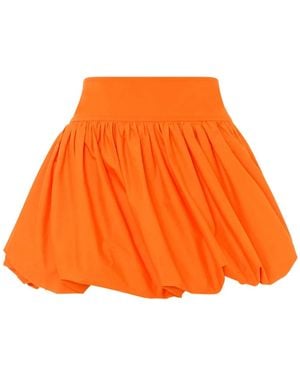 Alberta Ferretti Shorts Con Orlo A Palloncino - Arancione