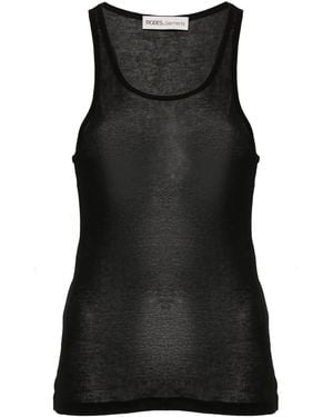 MODES GARMENTS Sleeveless Cotton Top - Black