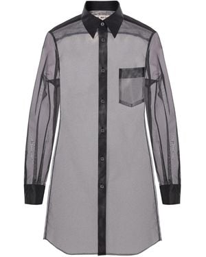 Comme des Garçons フリルレイヤートップス - ブラック