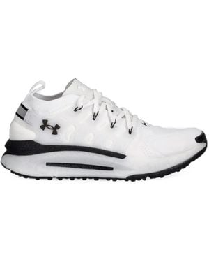 Under Armour Phantom X Logo-Patch Lace-Up Trainers - White
