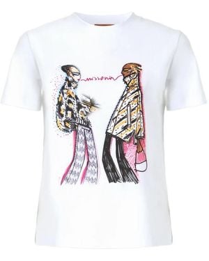 Missoni T-Shirt À Imprimé Graphique - Blanc