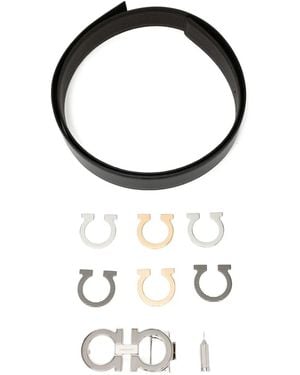 Ferragamo リバーシブル レザーベルト - ブラック