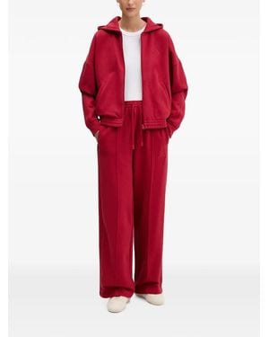 adidas Logo-Detail Tracksuit - Red