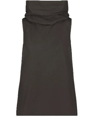 MARCELLA Marcy Sleeveless Turtleneck Top - Black