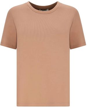 Max Mara Crew-Neck Short-Sleeve T-Shirt - Natural