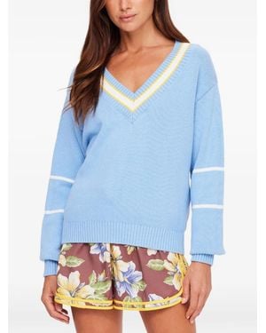 The Upside Maglione Rever Josette Con Scollo A V - Blu