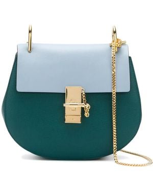 Chloé Faye Contrast Satchel - Blue