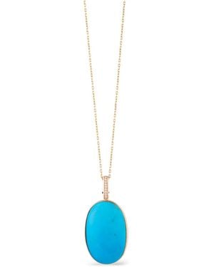 CLARA CHEHAB Big Elemental And Diamond Necklace - Blue