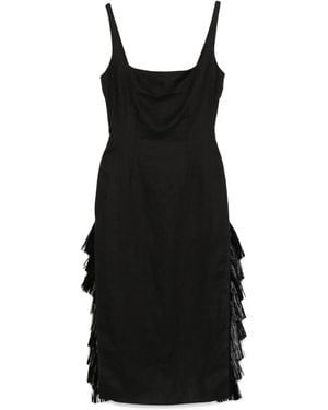 16Arlington Santina Midi Dress - Black