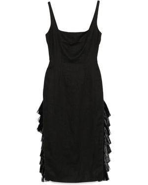 16Arlington Santina Midi Dress - Black