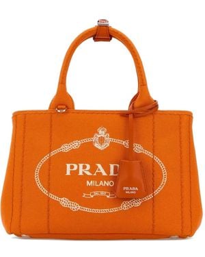 Prada Jardinière Tote Bag - Orange
