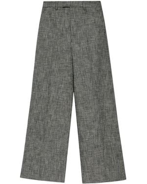 Vetements チェック ワイドパンツ - グレー