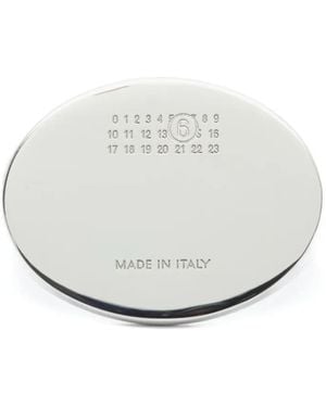 MM6 by Maison Martin Margiela Oval-Shaped Ring - White